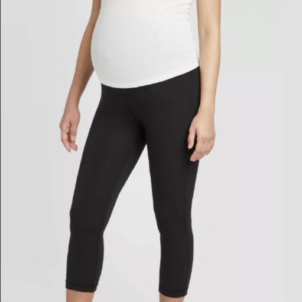 Isabel MaternityCrossover Panel Active Capri Black
